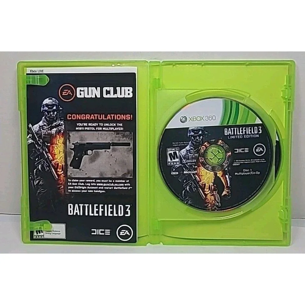 Battlefield 3 -- Limited Edition (Microsoft Xbox 360, 2011)